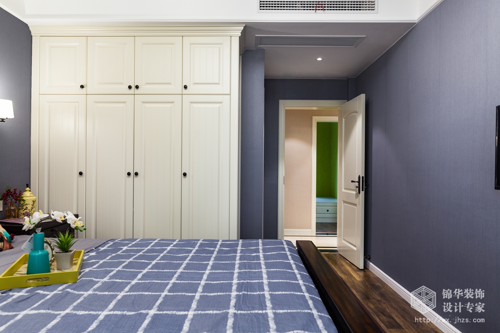 小美风格-维纳阳光-三室两厅-130平米-卧室-装修效果实景图