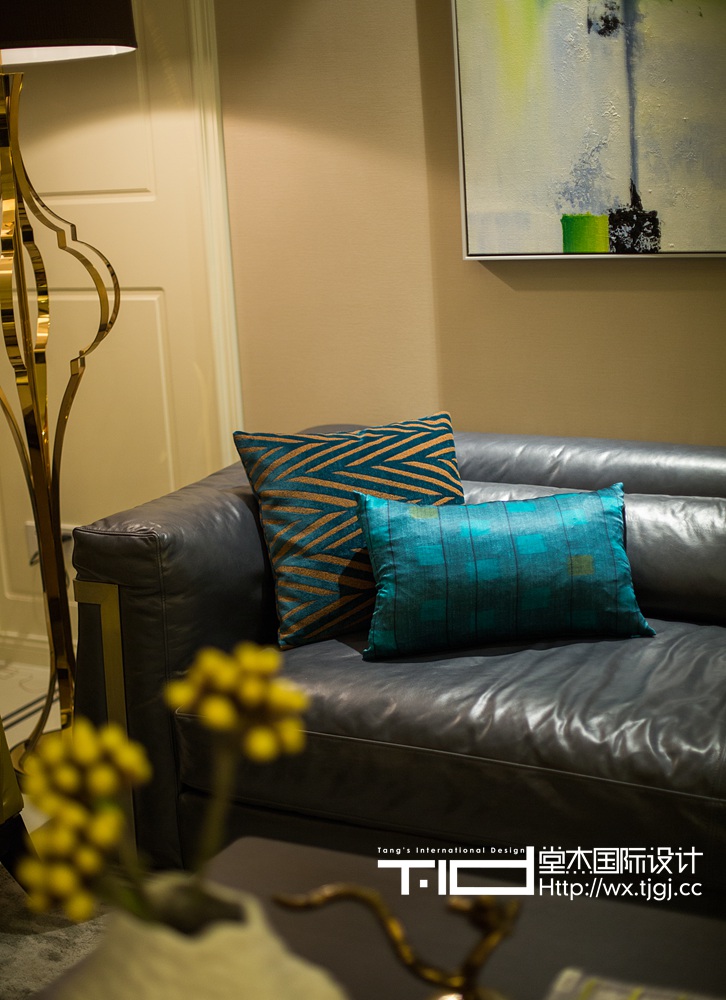 现代简约风格-保利香槟-三室两厅-146平-客厅-装修实景效果图