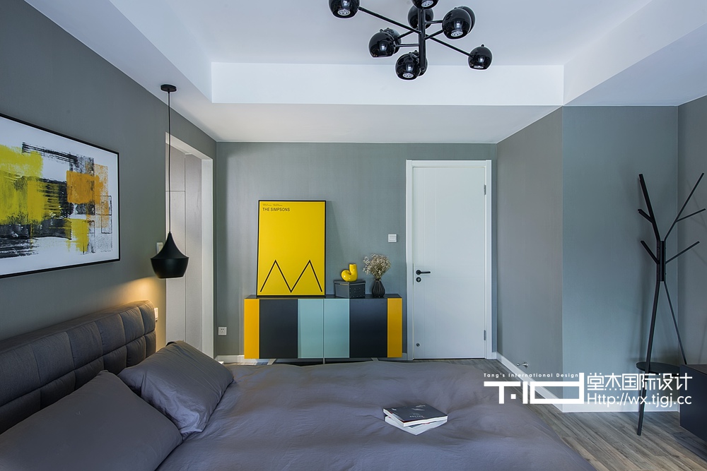 现代风格-金科米兰米兰-跃层复式-139平米-卧室-装修实景效果图