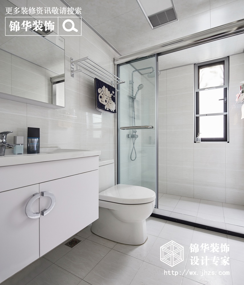 简约风格-太湖国际-三室两厅-130平-卫生间-装修实景效果图