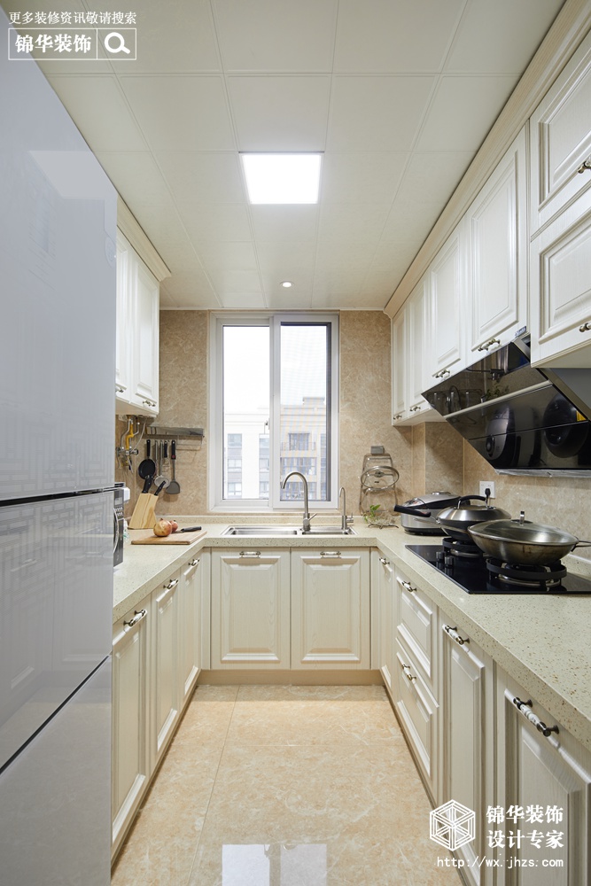 小美风格-绿地波士顿-三室两厅-84平米-厨房-装修实景效果图