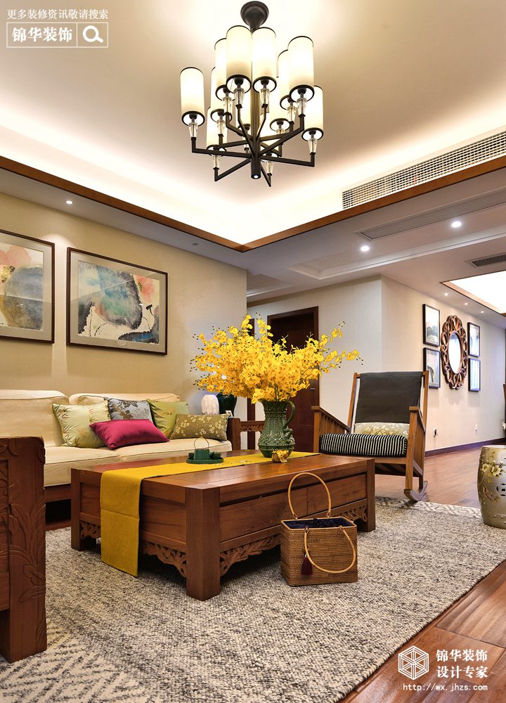东南亚风格-西水东-三室两厅-180平-装修效果实景图装修-三室两厅-东南亚