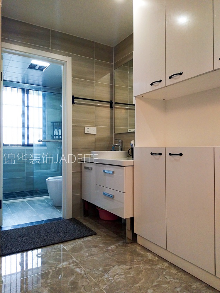 现代简约风格-荆溪人家-三室两厅-130平米-卫生间-装修实景效果图