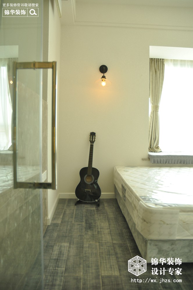 现代风格-恒基誉珑湖滨-两室两厅-90平米-卧室