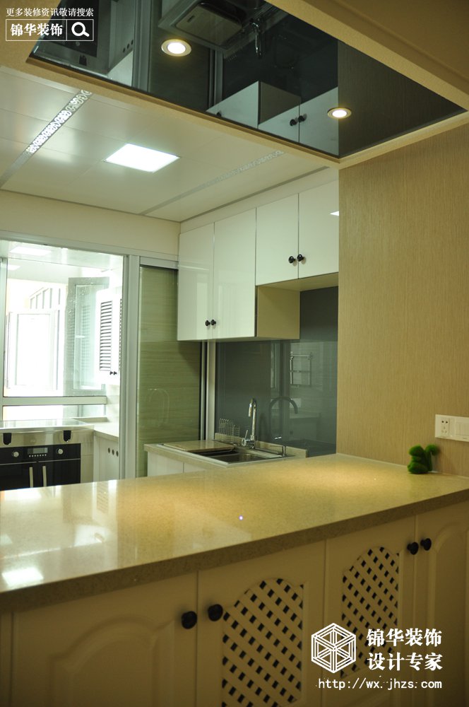 现代风格-恒基誉珑湖滨-两室两厅-90平米-厨房