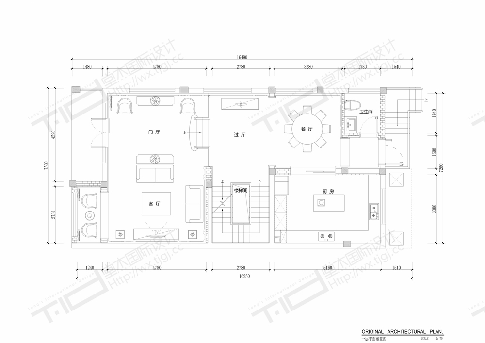 法式风格-百乐和园-别墅-540平-户型图-装修效果实景图