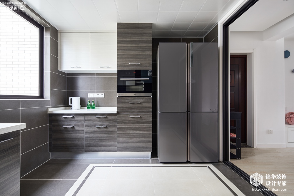 北欧风格-金世名园-两室两厅-100平-厨房-装修实景效果图