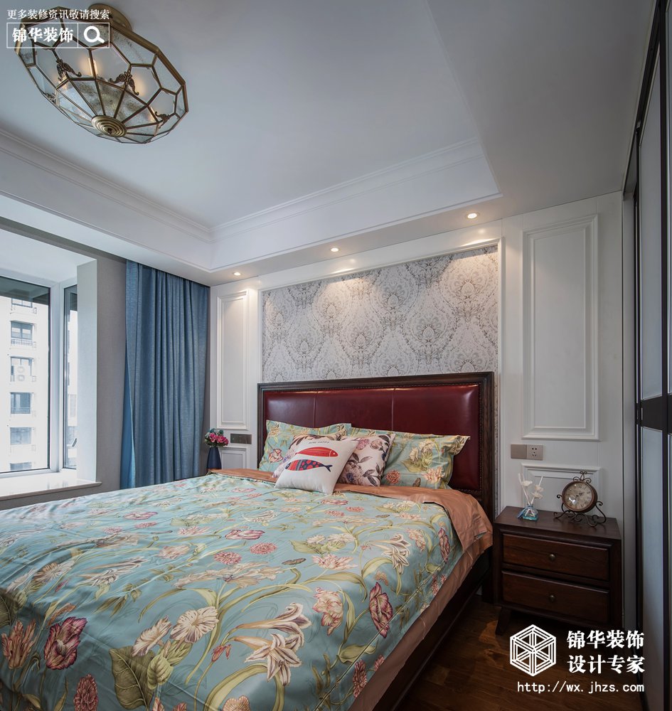 美式风格-孔雀城二期-四室两厅-140平米-卧室-装修实景效果图