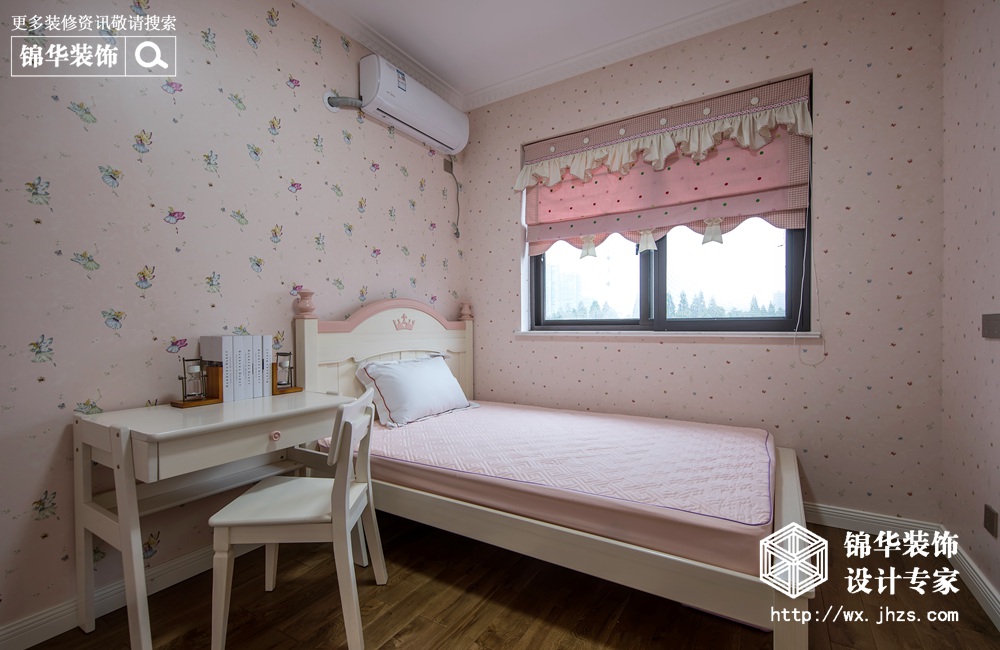 现代美式风格-西上海-三室两厅-145平米-卧室-装修实景效果图