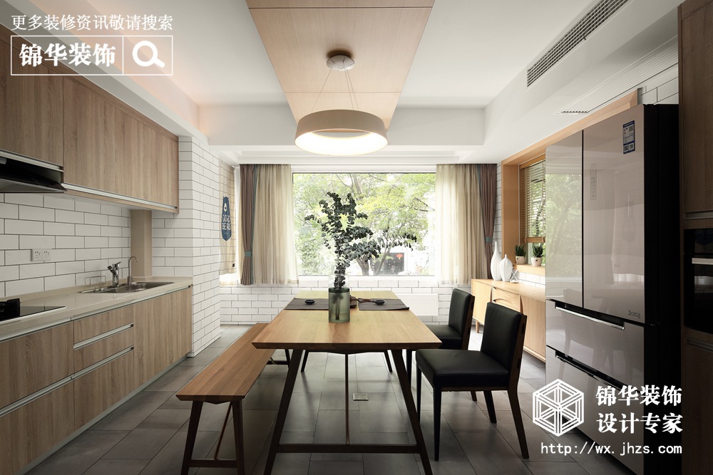 日式风格-西水东-三室两厅-140平-厨房-装修实景效果图