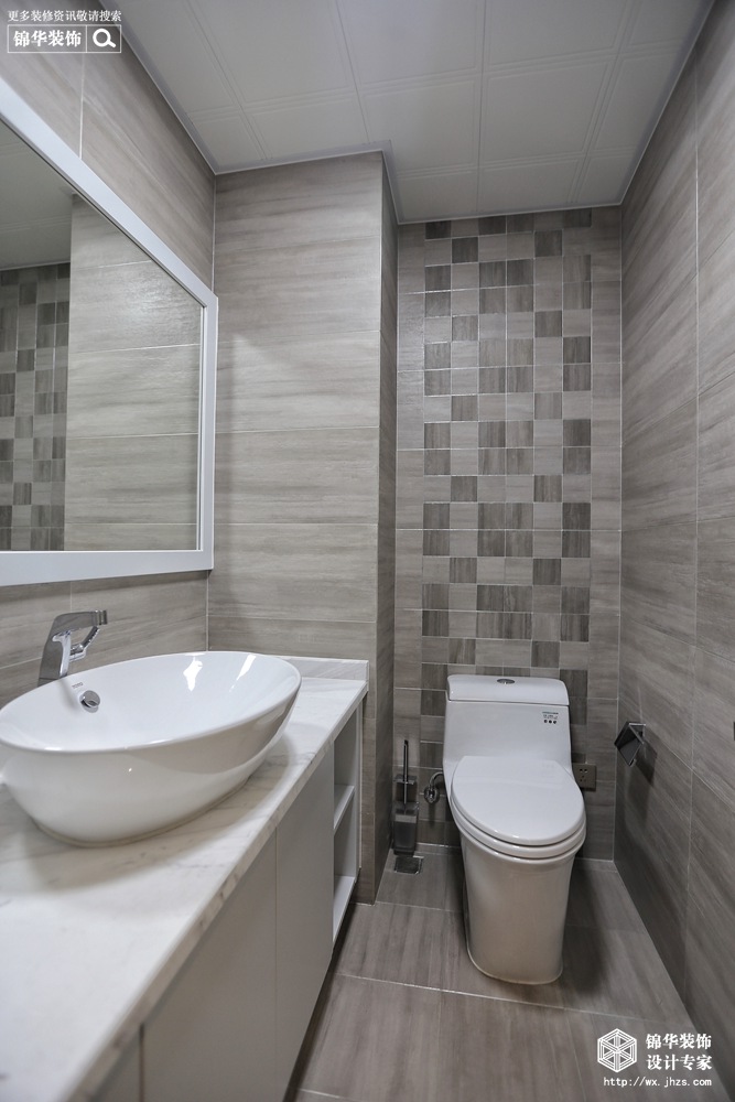 现代简约-西水东-三室两厅-173平-卫生间-装修效果实景图
