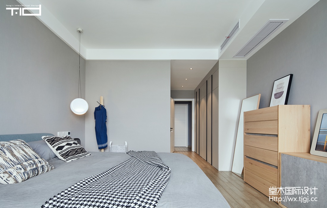 北欧风格-香樟园-大户型-165平-卧室-装修效果实景图