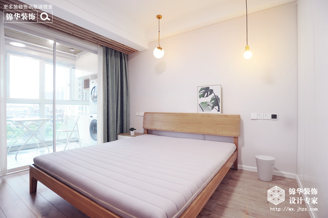 北欧风格-金水名都-三室两厅-140平米-卧室-装修实景效果图