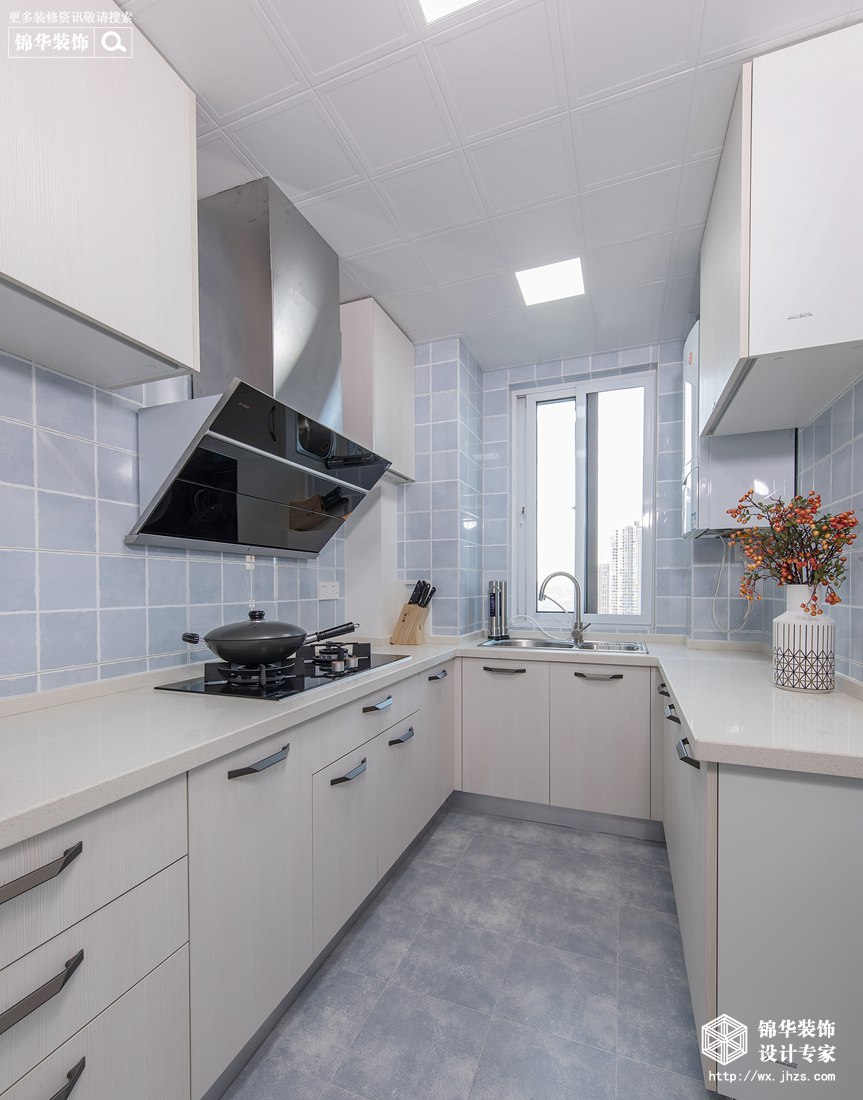 北欧风格-保利中央公园-三室两厅-115平米-厨房-装修实景效果图