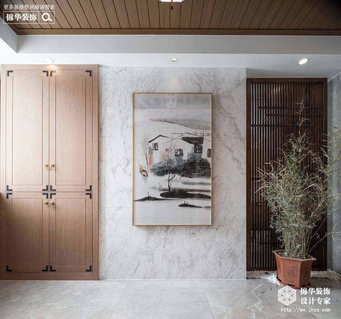 太湖国际香缇美郡150平新中式风格实景图装修-三室两厅-新中式