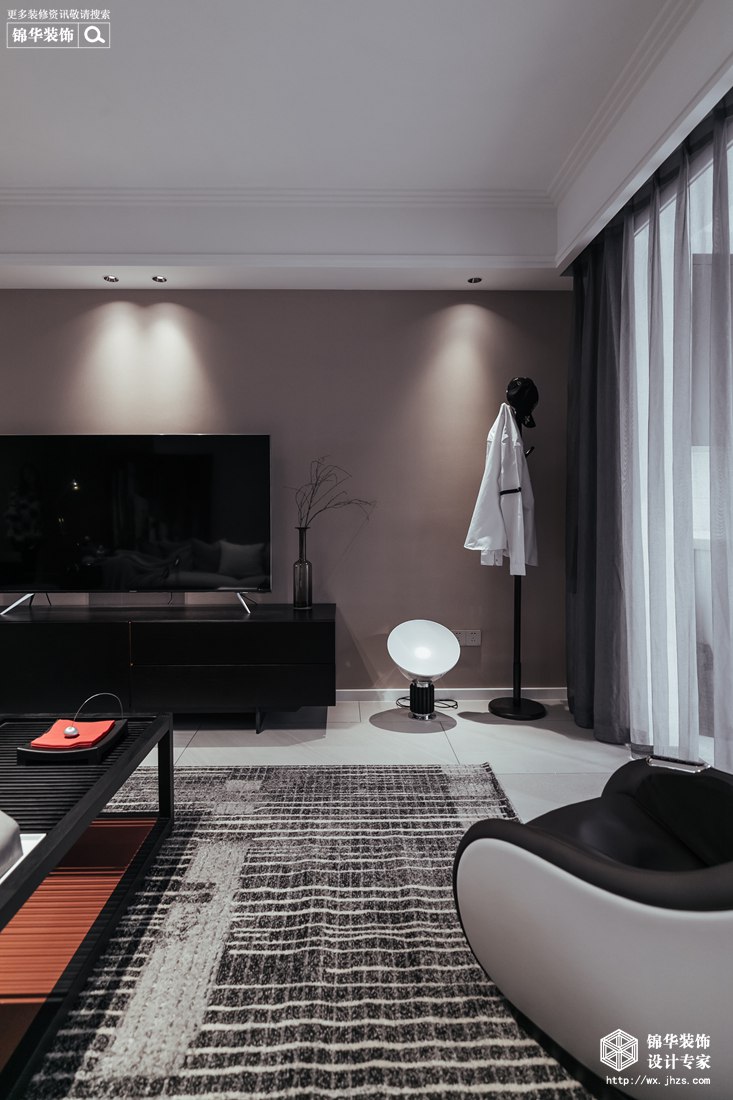 现代简约-澄堡-三室两厅-140平-装修实景效果图