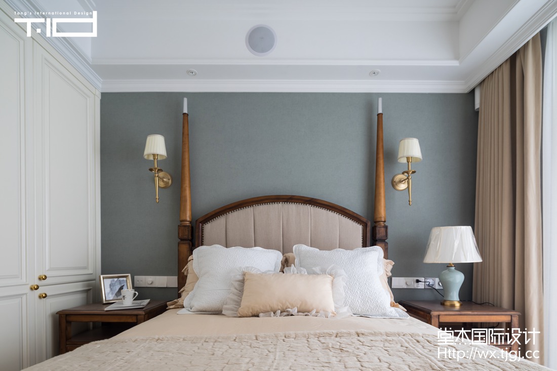美式风格-天元世家-跃层复式-220平-卧室-装修效果实景图