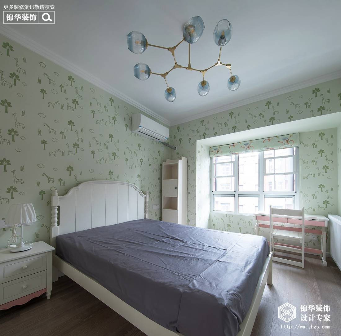 现代风格-耘林生命公寓-三室两厅-138平米-卧室-装修实景效果图
