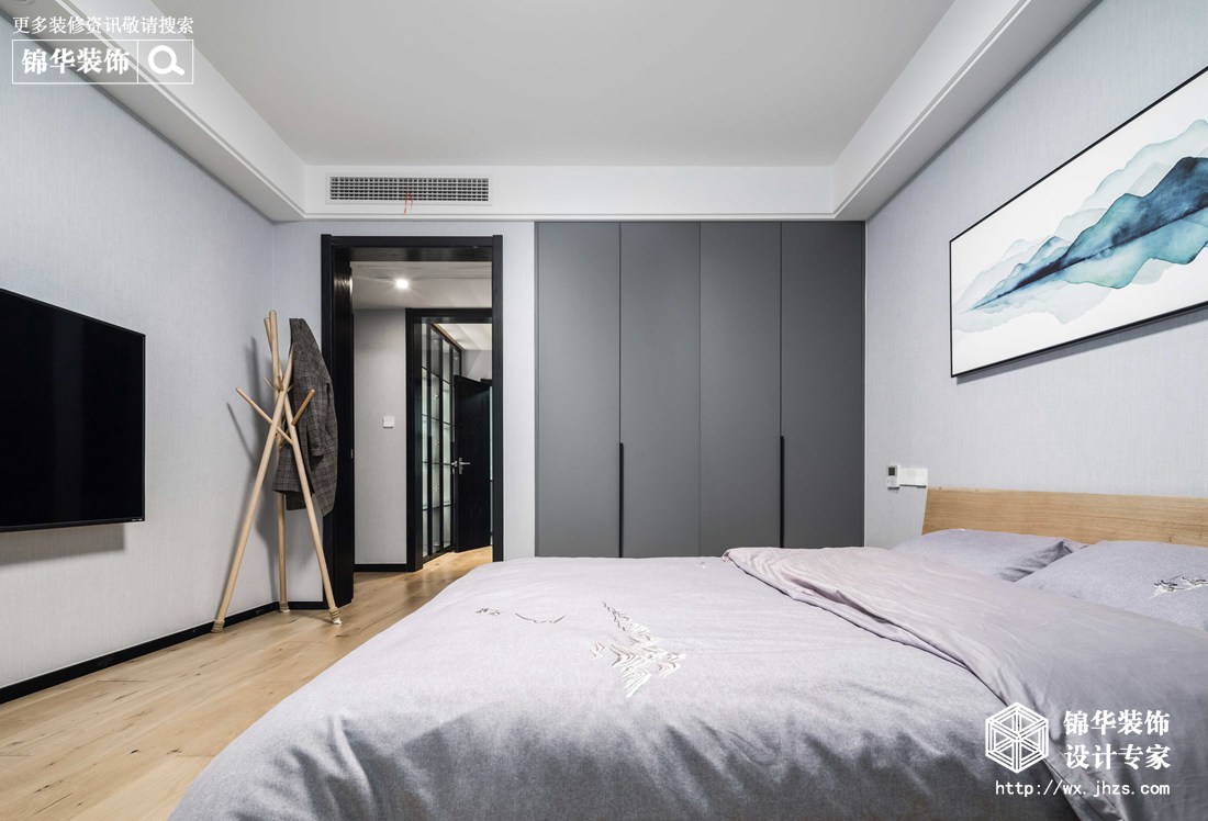 现代台式风格-恒基誉珑湖滨-三室两厅-185平米-卧室