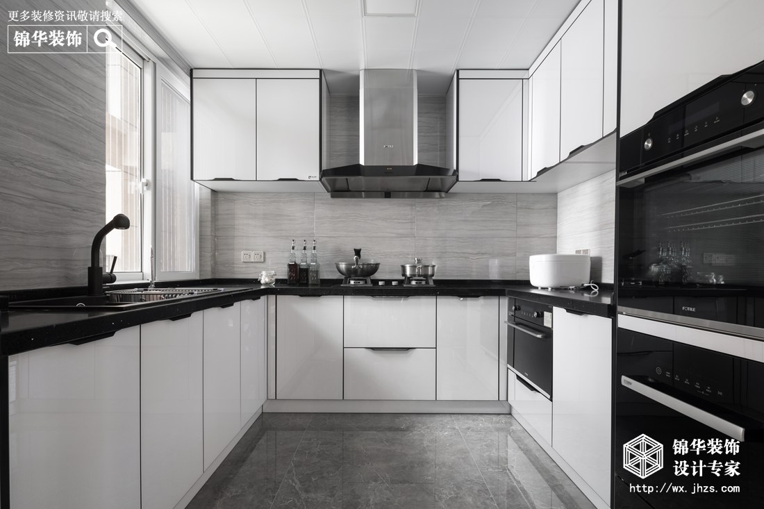 现代轻奢-香江豪庭-四室两厅-207平-厨房-装修效果实景图