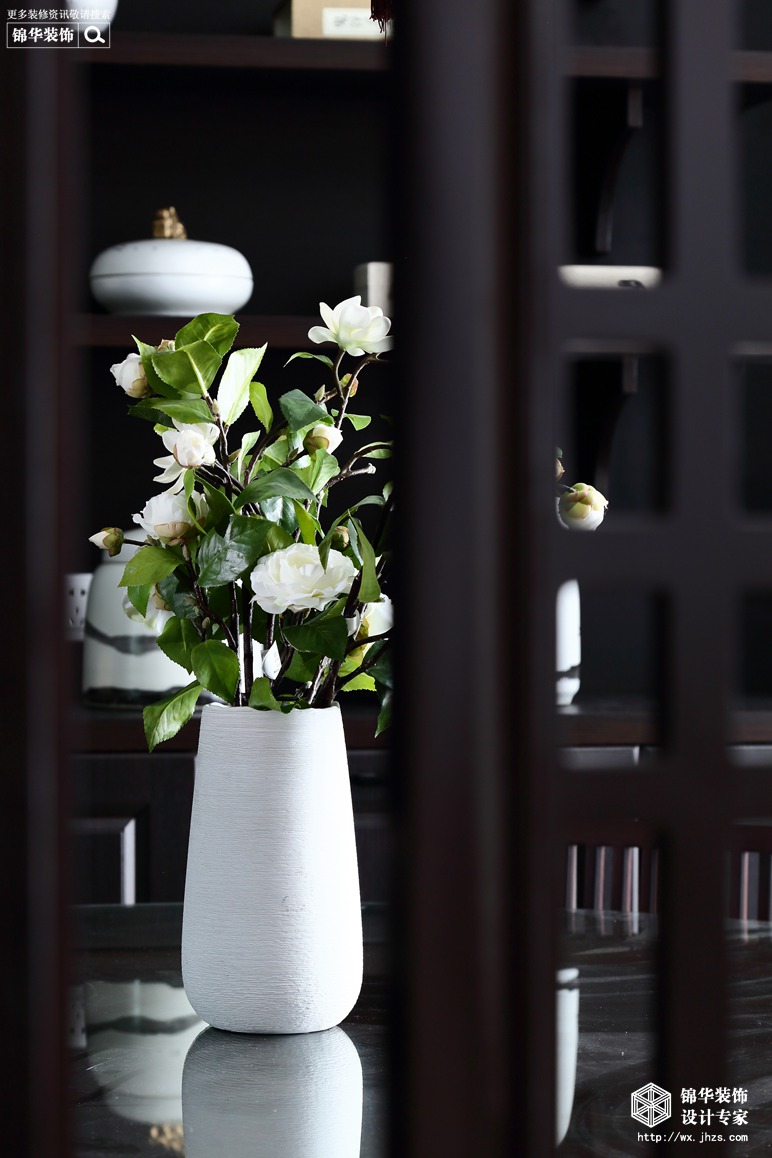 新中式风格-长江国际花园-跃层复式-240平-餐厅-装修实景效果图
