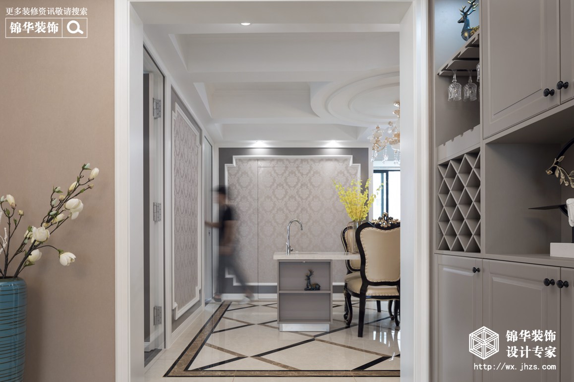 新古典风格-凤凰城-三室两厅-130平-餐厅-装修实景效果图