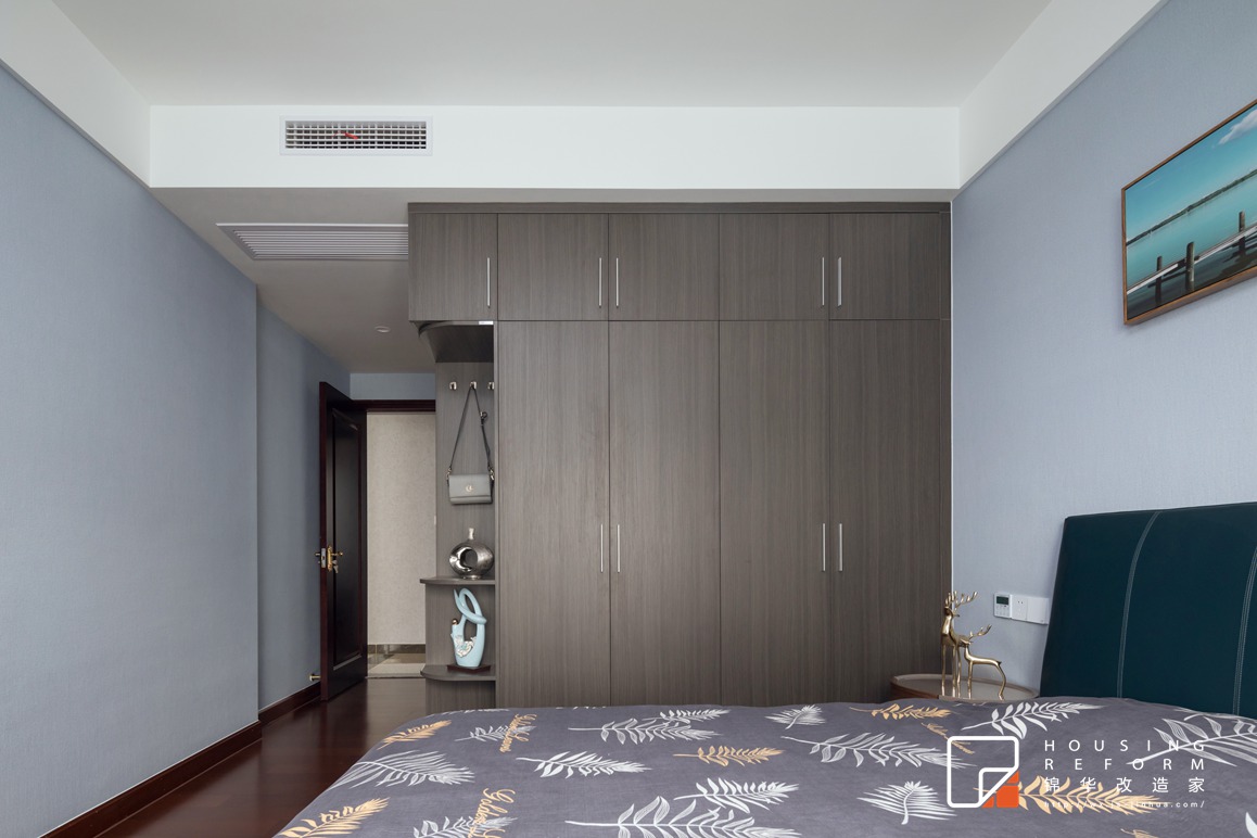 现代简约-恒大绿洲-两室两厅-110平-卧室-装修实景效果图
