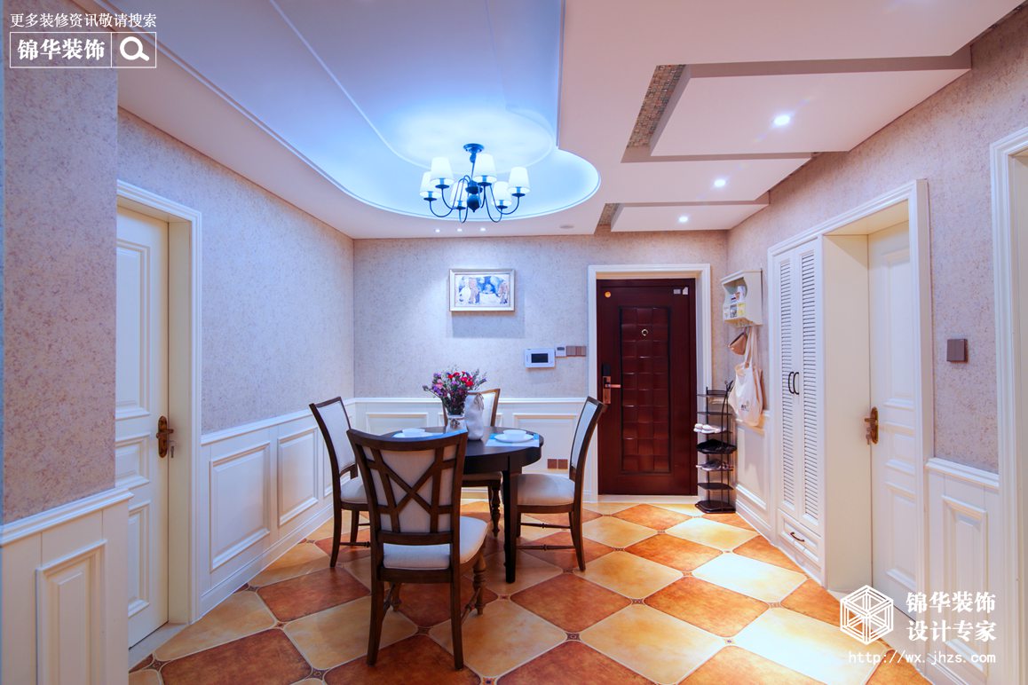 金科米兰90平美式风格实景图装修-两室两厅-简美