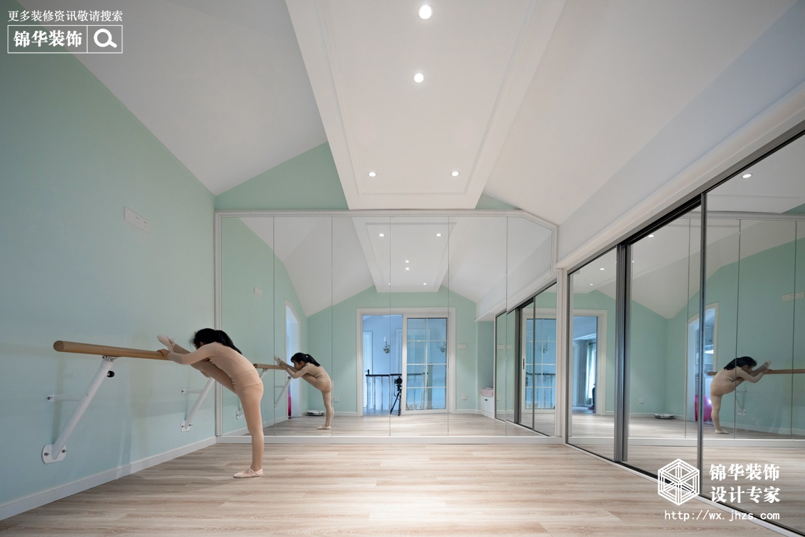 美式风格-金洋奥澜-跃层复式-180平米-健身房-装修实景效果图