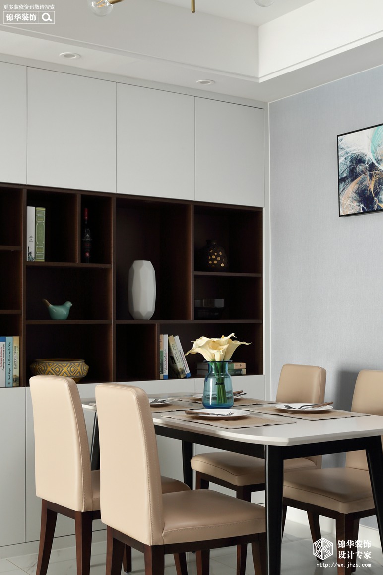 北欧风格-金科米兰-两室两厅-89平米-餐厅-装修实景效果图