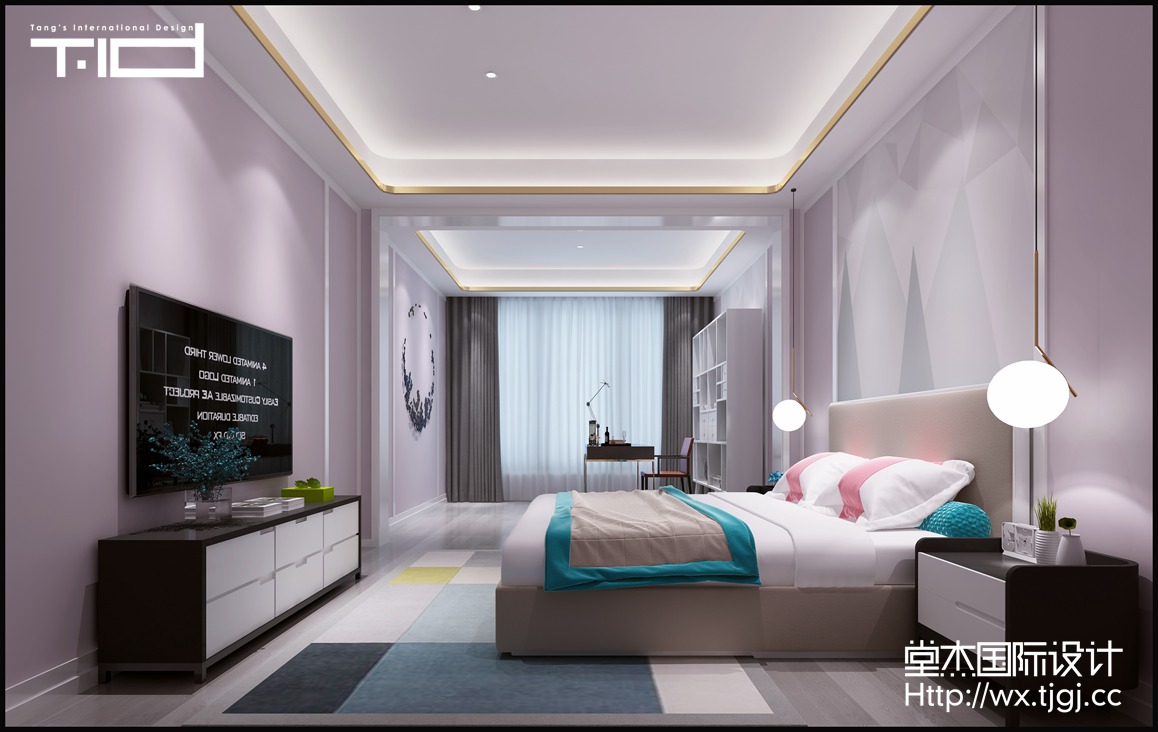 中式风格-清华坊-别墅-580平-卧室-装修效果实景图