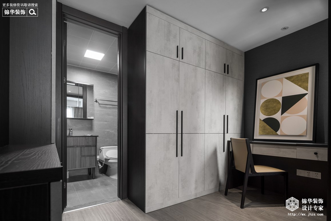 现代简约-金桂尚苑-三室两厅-160平-卫生间-装修效果实景图