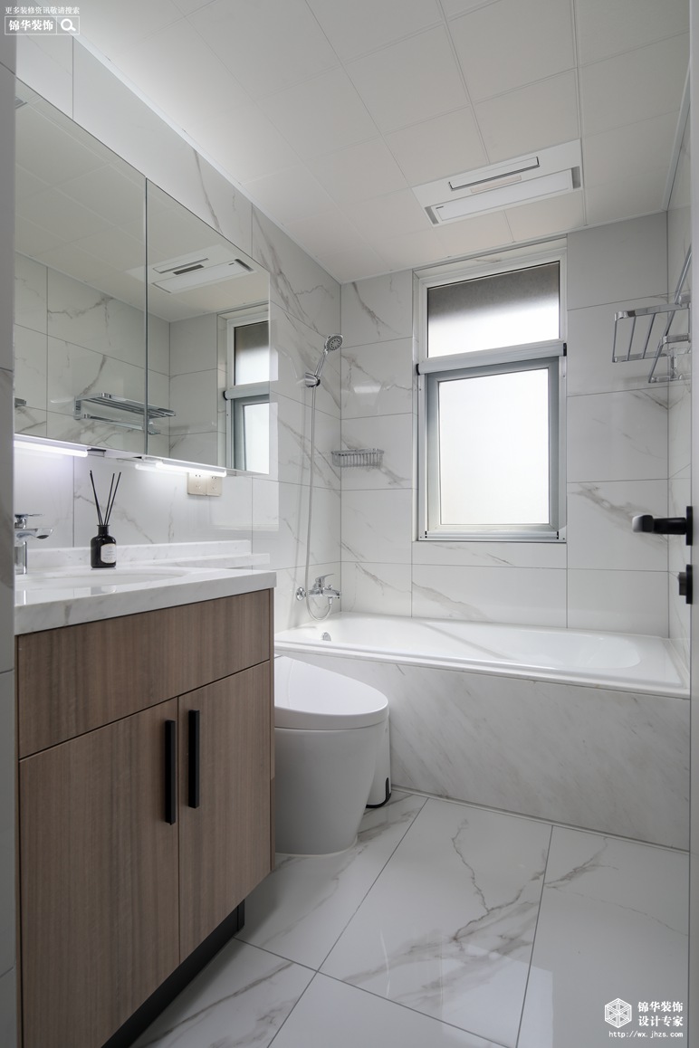 轻奢风格-香江豪庭-三室两厅-125平-卫生间 -装修效果实景图