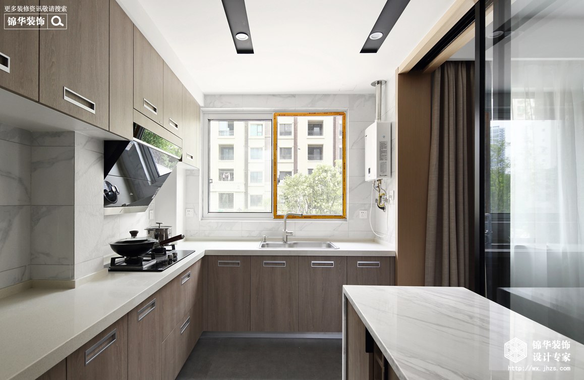 现代简约-孔雀城-三室两厅-124平-厨房-装修实景效果图