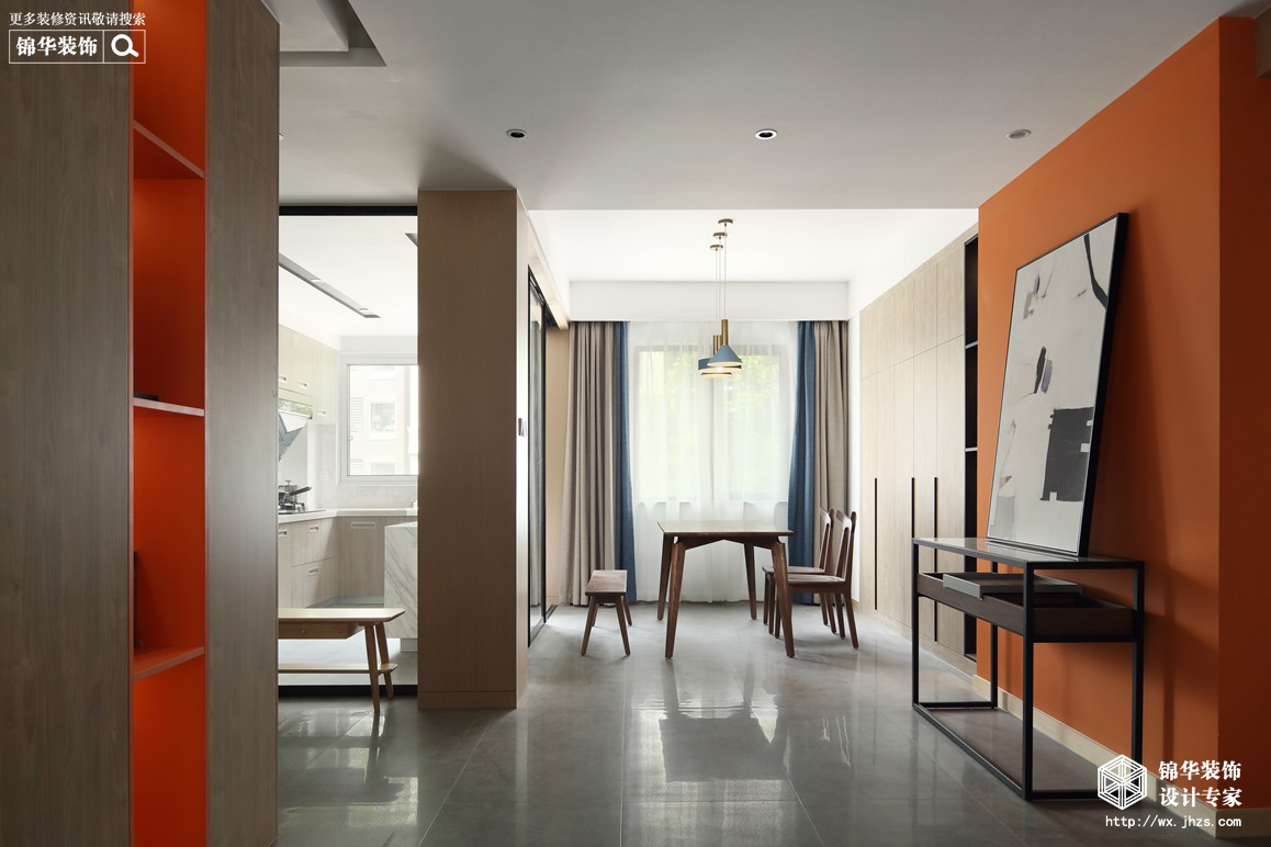 现代简约-孔雀城-三室两厅-124平-餐厅-装修实景效果图