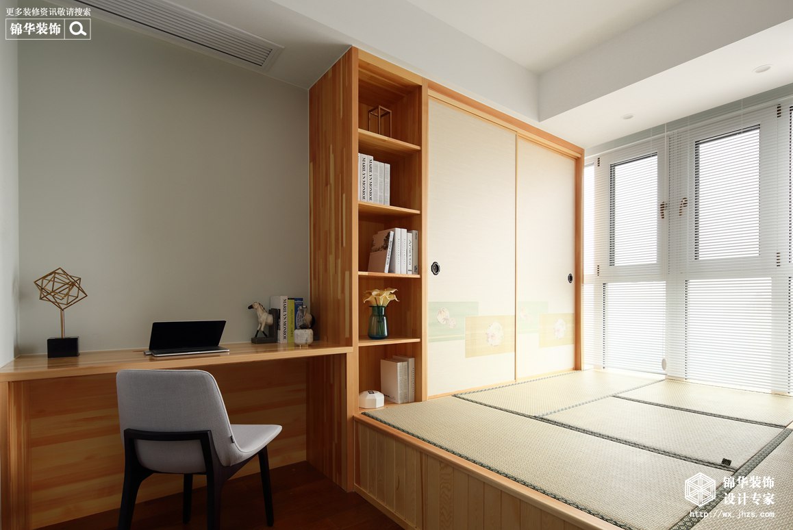 现代风格-尚东雅园-三室两厅-115平米-榻榻米-装修实景效果图