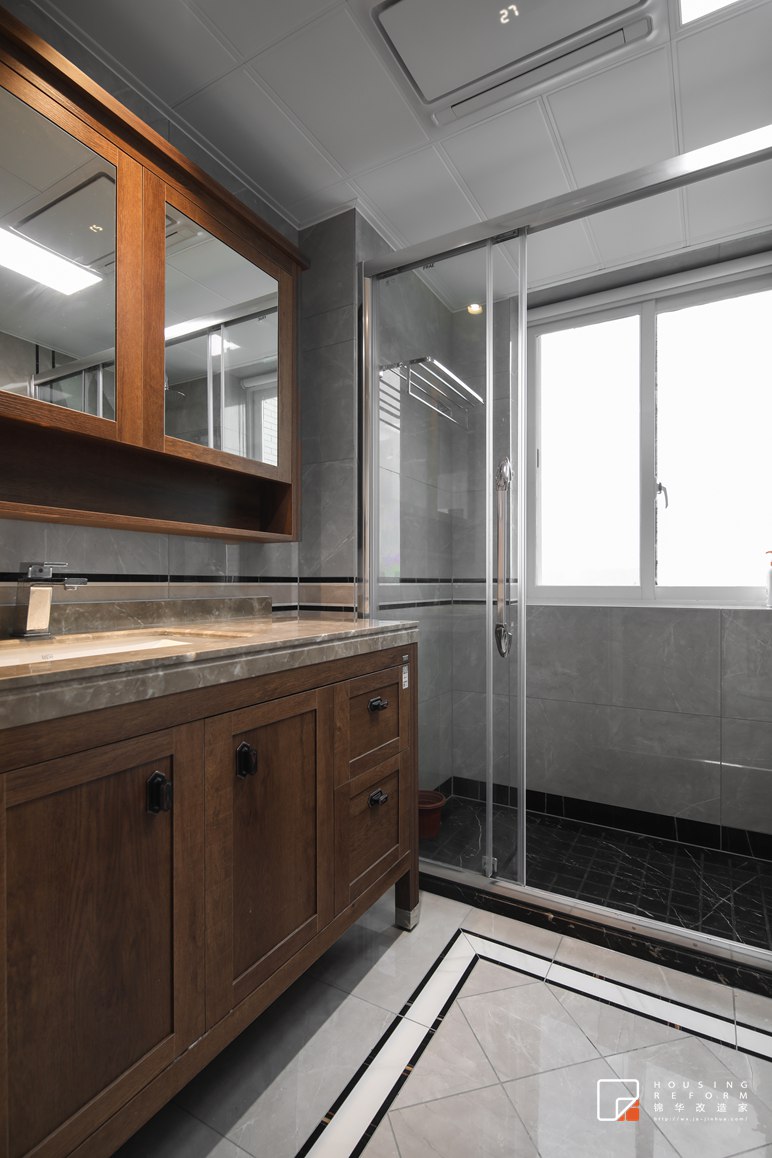 现代风格-金马国际-两室两厅-88平-卫生间-装修实景效果图