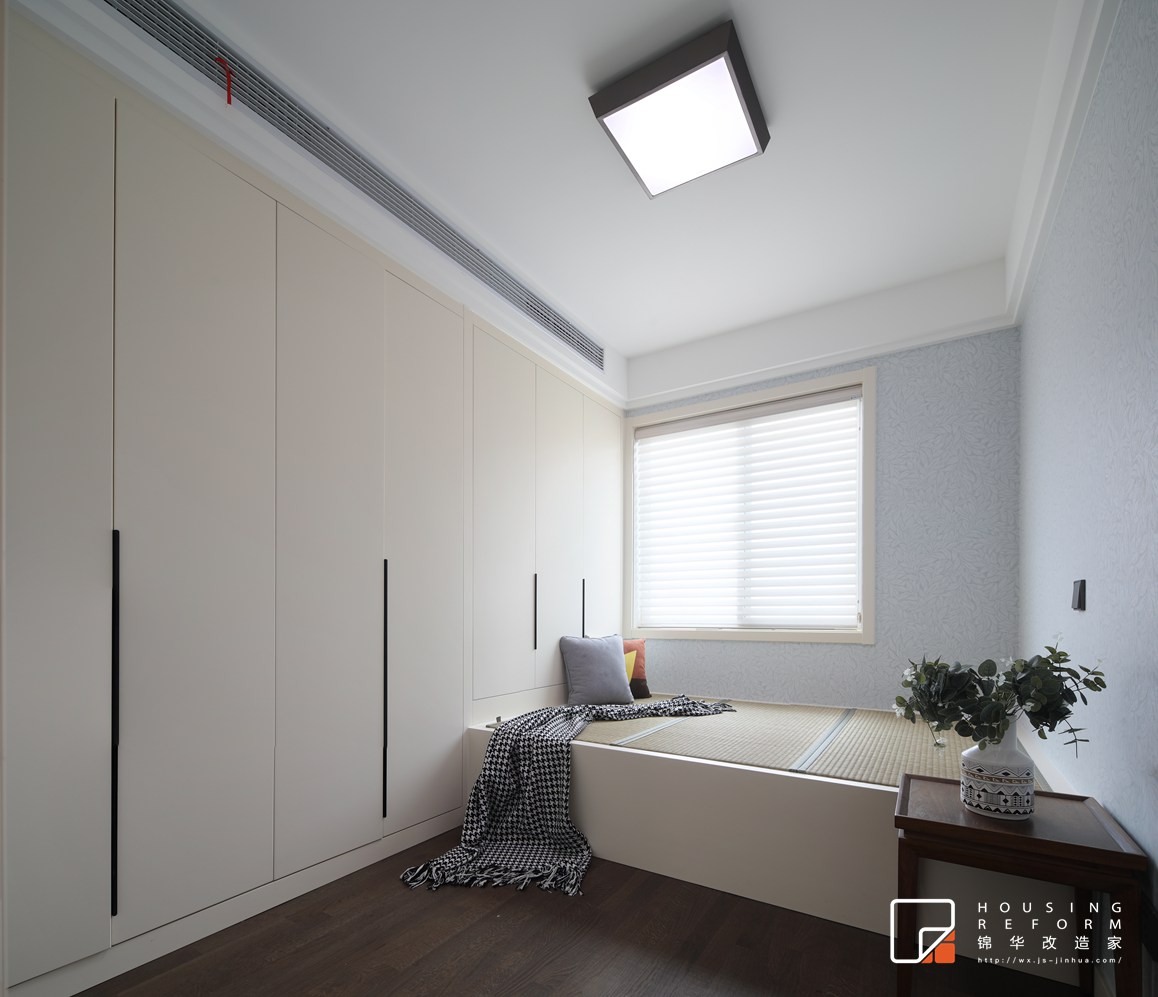 现代风格-金马国际-两室两厅-88平-卧室-装修实景效果图
