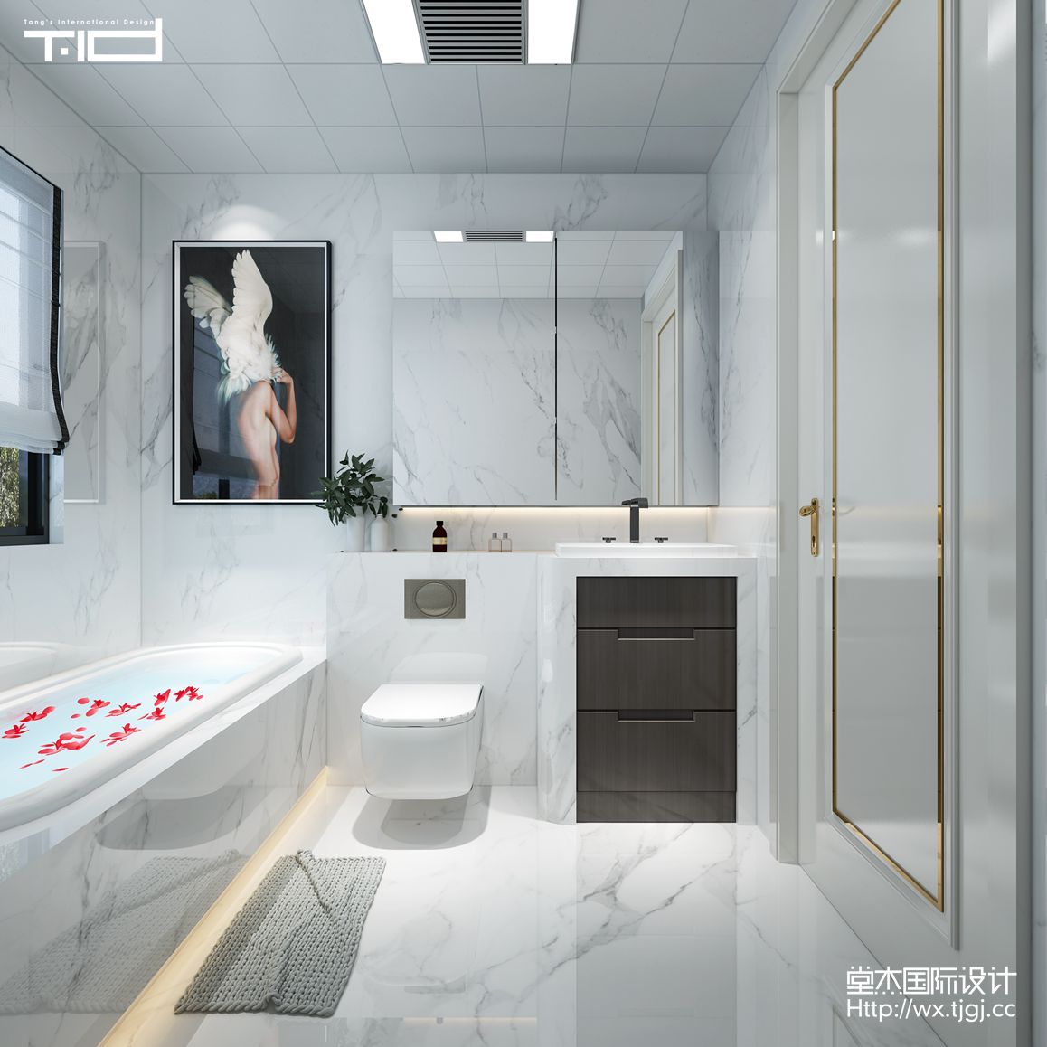 现代简约-瑷颐湾-三室两厅-146平-卫生间-装修效果图