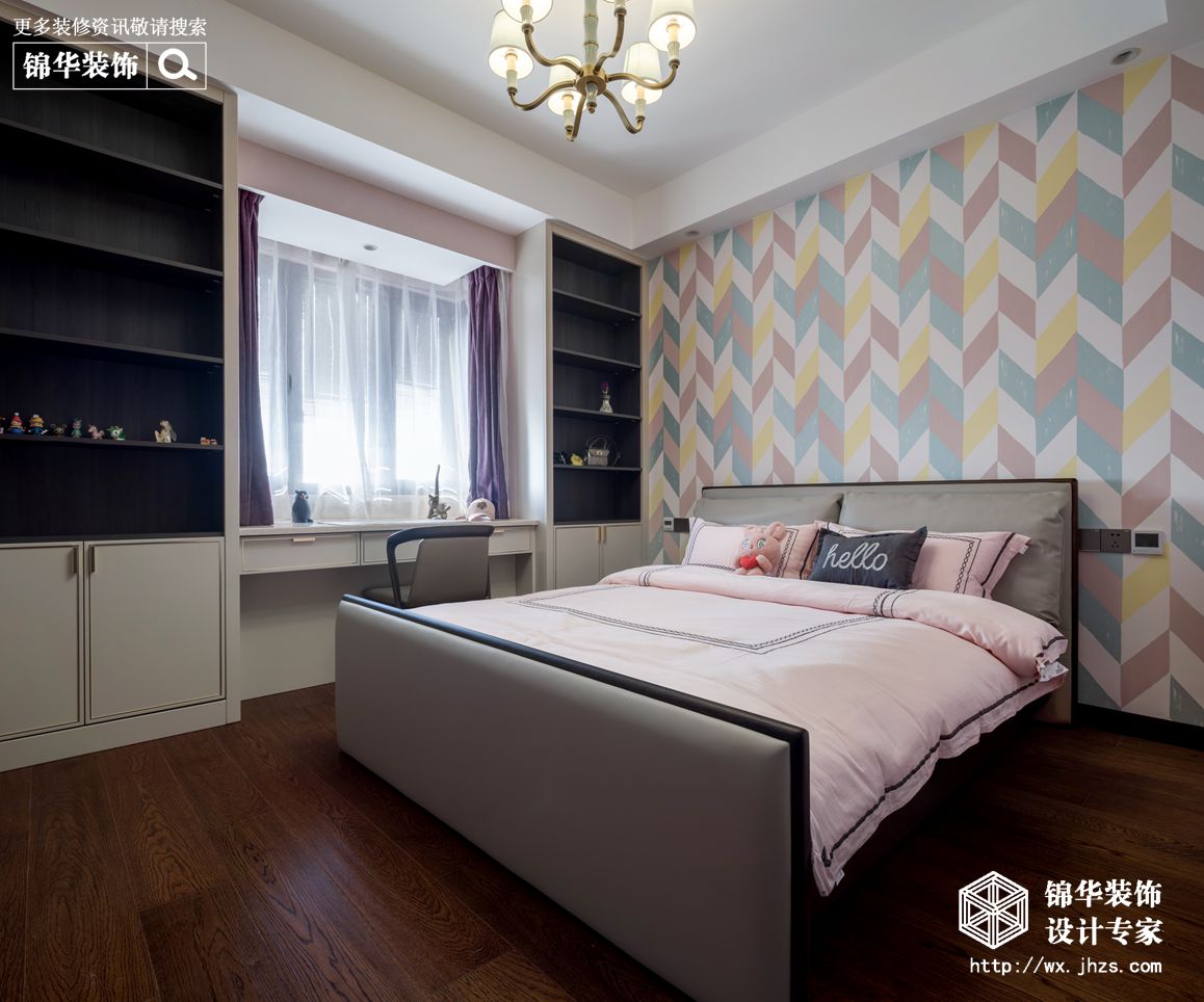 新中式风格-红豆人民路九号--四室两厅--223平-卧室-装修效果实景图