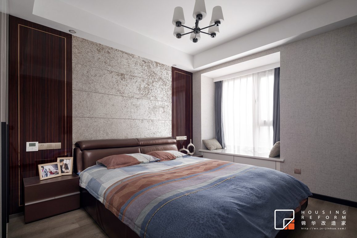 现代风格-红星国际-四室两厅-130平-卧室-装修实景效果图