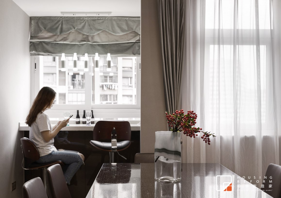 现代风格-红星国际-四室两厅-130平-餐厅-装修实景效果图