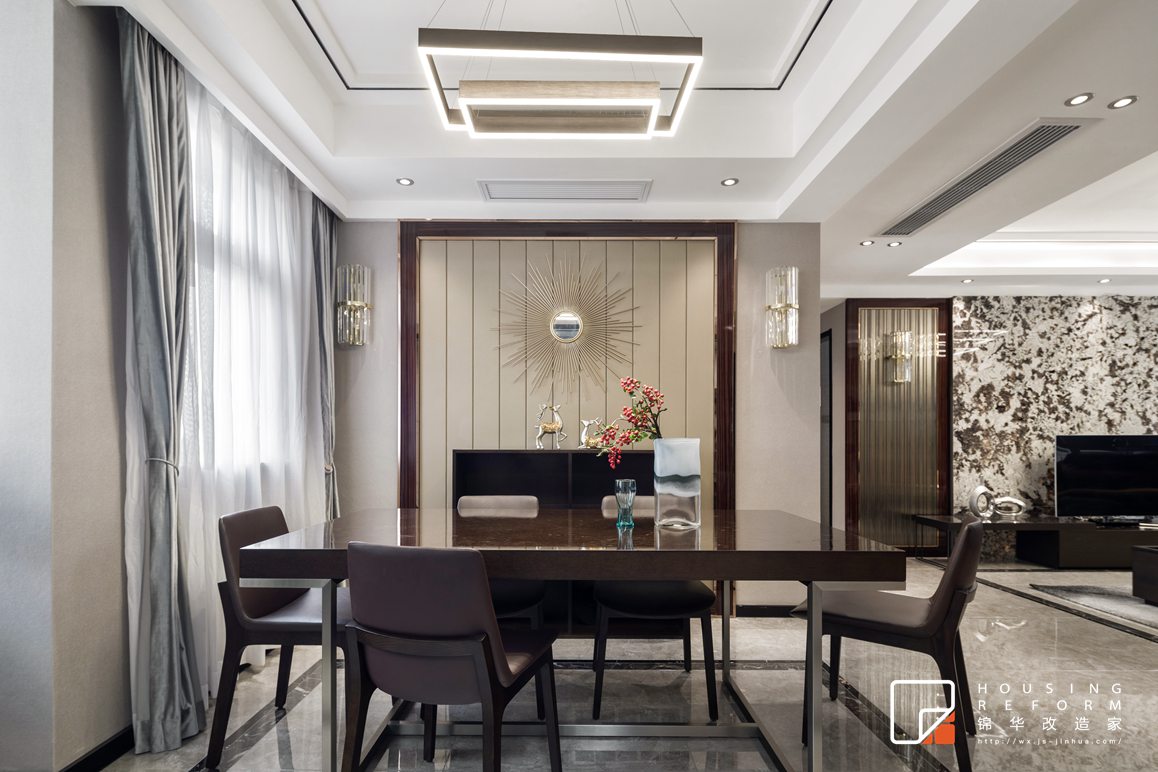 现代风格-红星国际-四室两厅-130平-餐厅-装修实景效果图