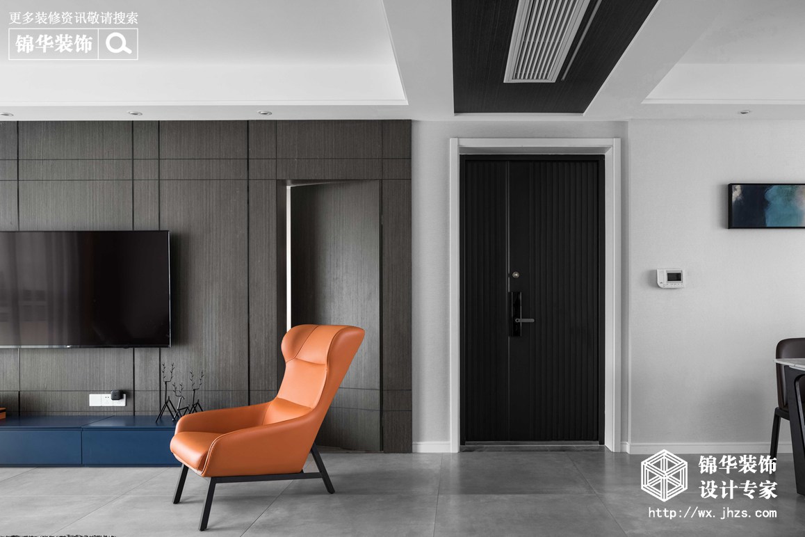  现代风格-华悦氿峰二期-四室两厅-177平米-客厅-装修实景效果图