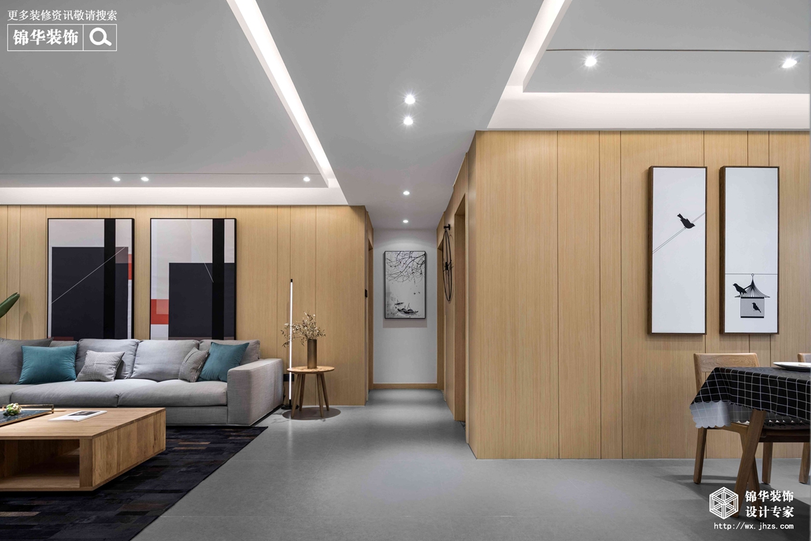 现代风格-中海凤凰熙岸-三室两厅两卫-125平-客厅-装修效果实景图