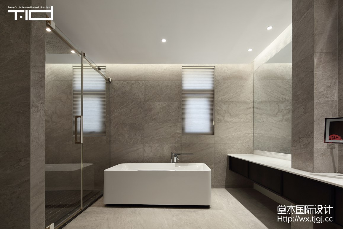 现代风格-万象九里-别墅-623平-卫生间-装修实景效果图