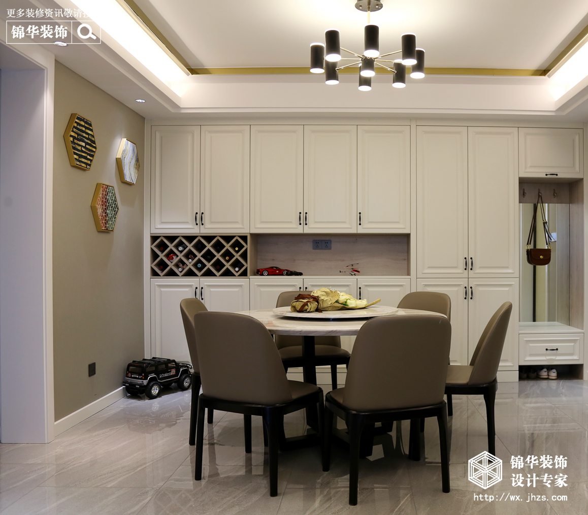 现代简约-广石家园-三室两厅-130平-餐厅-装修实景效果图