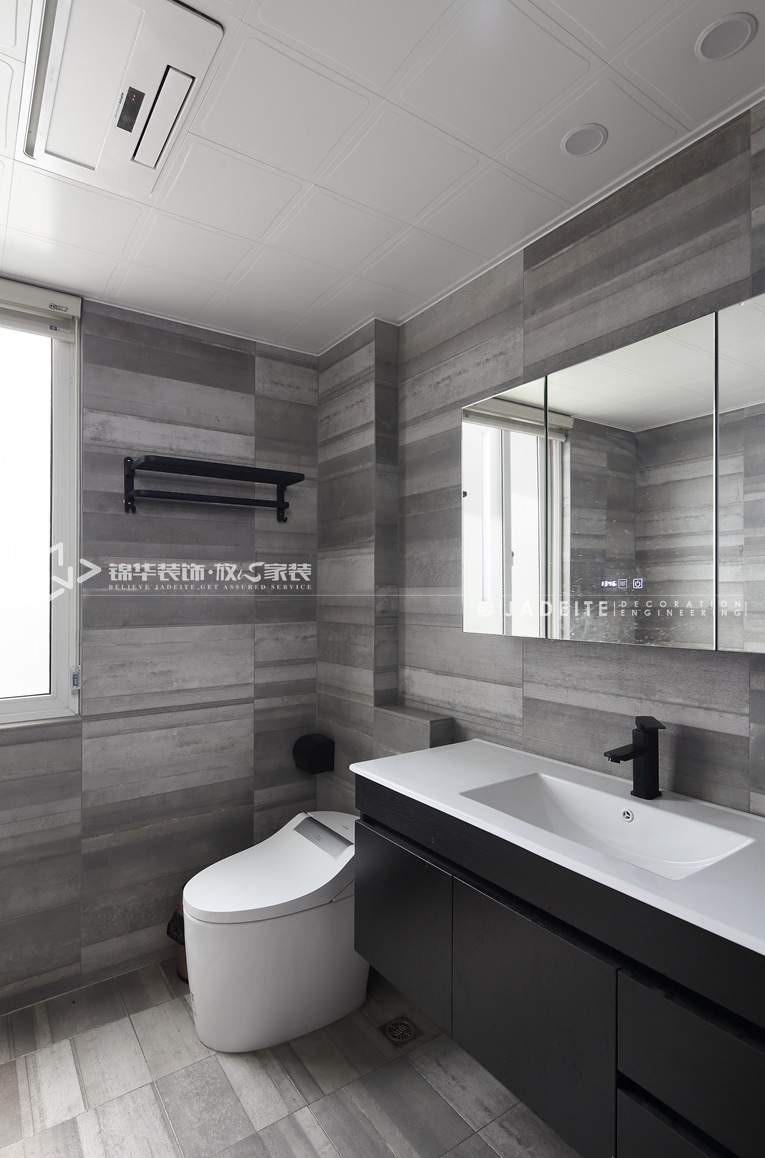 现代风格-红豆香江豪庭-三室两厅-126平-卫生间-装修实景效果图