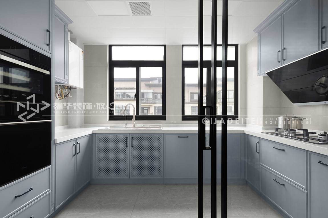 现代风格-天骄铭邸-四室两厅-160平-厨房-装修实景效果图 