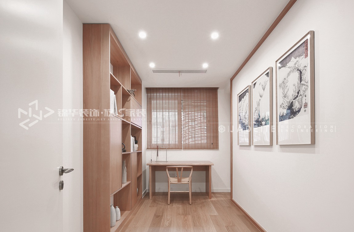 日式风格-时代上城-两室两厅-150平-书房-装修实景效果图